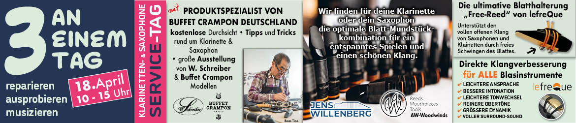 Saxophon Servicetag 2026
